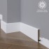 Белый плинтус  Madest Decor09-072-12 окрашенный
