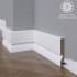 Белый плинтус  Madest Decor МДФ 29-100-18 окрашенный
