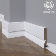 Белый плинтус  Madest Decor МДФ 29-100-18 окрашенный