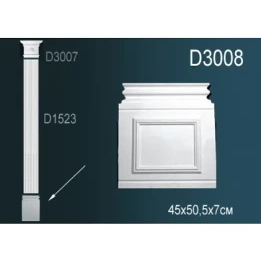 База пилястры D3008 Перфект Полиуретан