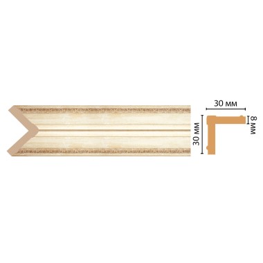 Цветной угол Decomaster 116-281 (30*30*2400) ДМ