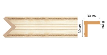 Цветной угол Decomaster 116-281 (30*30*2400) ДМ