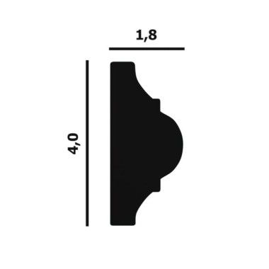 Молдинг из полимера P04 Perfect Plus