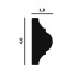 Молдинг из полимера P04 Perfect Plus