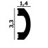 Молдинг из полимера P135 Perfect Plus