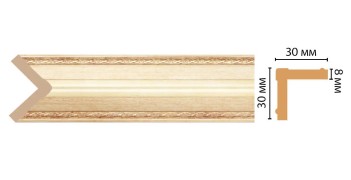 Цветной угол Decomaster 116-933 (30*30*2400) ДМ
