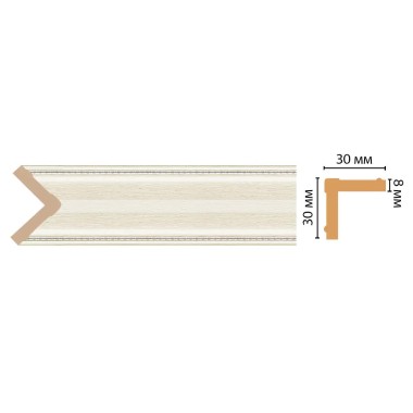 Цветной угол Decomaster 116-15 (30*30*2400)