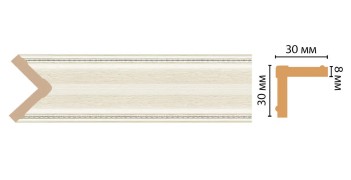 Цветной угол Decomaster 116-15 (30*30*2400)