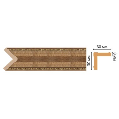 Цветной угол Decomaster 116-3 (30*30*2400) ДМ