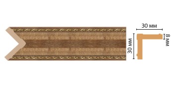 Цветной угол Decomaster 116-3 (30*30*2400) ДМ