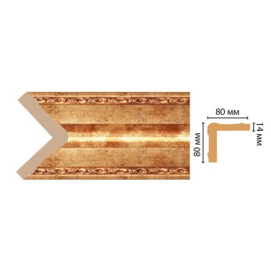 Цветной угол Decomaster 140-552 (81*81*2400)