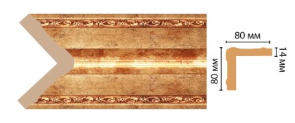 Цветной угол Decomaster 140-552 (81*81*2400)