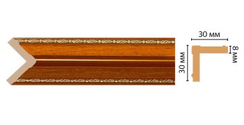 Цветной угол Decomaster 116-53 (30*30*2400)