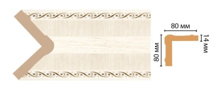 Цветной угол Decomaster 140-6 (81*81*2400)