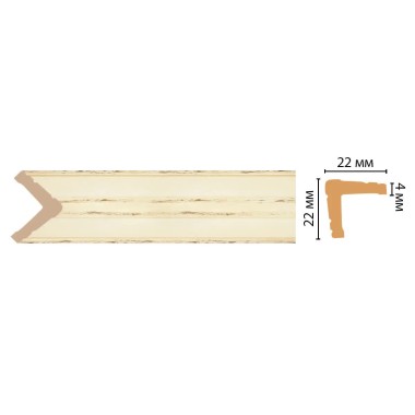 Цветной угол Decomaster 116S-1028 (22*22*2400)