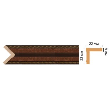 Цветной угол Decomaster 116M-2 (22*22*2400)
