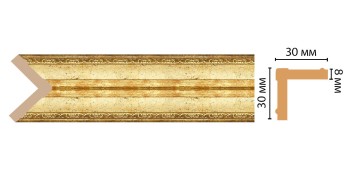 Цветной угол Decomaster 116-126 (30*30*2400) ДМ