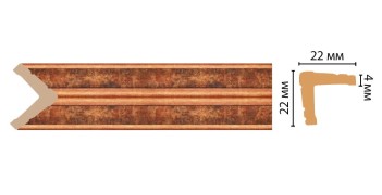Цветной угол Decomaster 116S-767 ДМ (22*22*2400)