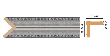 Цветной угол Decomaster 116-55 (30*30*2400)