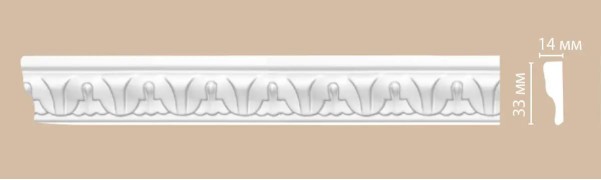 Молдинг с орнаментом Decomaster 98027 гибкий (33*14*2400)