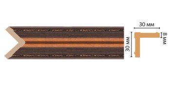 Цветной угол Decomaster 116-966 ДМ (30*30*2400)