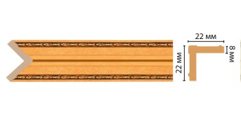 Цветной угол Decomaster 116M-1223 (22*22*2400)