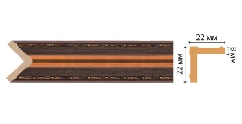 Цветной угол Decomaster 116M-966 (22*22*2400)