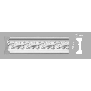 Молдинг с орнаментом Decomaster 98085 (60х20х2400мм)