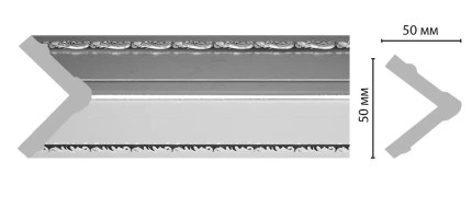 Угол Decomaster 142-63 ШК/15 (50*50*2400 мм)