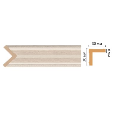 Цветной угол Decomaster 116-13 (30*30*2400)