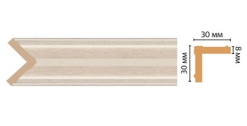 Цветной угол Decomaster 116-13 (30*30*2400)