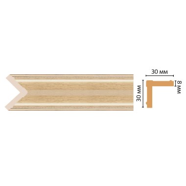 Цветной угол Decomaster 116-11 (30*30*2400)