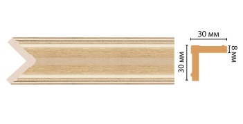 Цветной угол Decomaster 116-11 (30*30*2400)