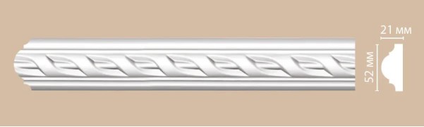 Молдинг с орнаментом Decomaster 98061 гибкий (52*21*2400)