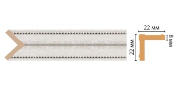 Цветной угол Decomaster 116M-19D ДМ (22*22*2400)