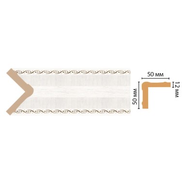 Цветной угол Decomaster 142-7D ДМ (50*50*2400)