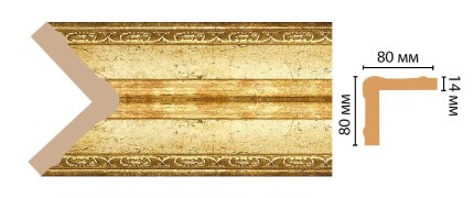 Цветной угол Decomaster 140-126 (81*81*2400)