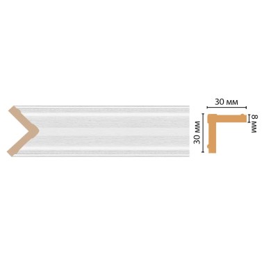 Цветной угол Decomaster 116-16 ДМ (30*30*2400)