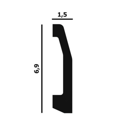 Плинтус напольный P19 Perfect Plus