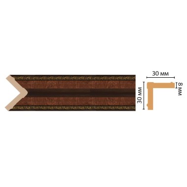 Цветной угол Decomaster 116-2 ДМ (30*30*2400)