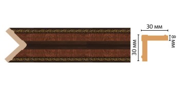 Цветной угол Decomaster 116-2 ДМ (30*30*2400)