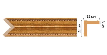 Цветной угол Decomaster 116M-58 (22*22*2400)