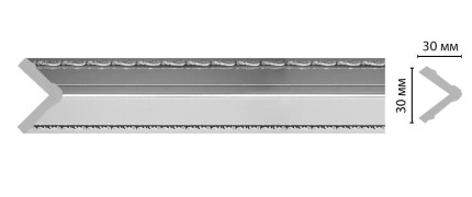 Угол Decomaster 116-63 ШК/28 (30*30*2400 мм)