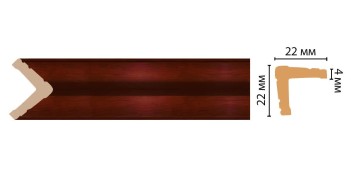 Цветной угол Decomaster 116s-52 (22*22*2400)