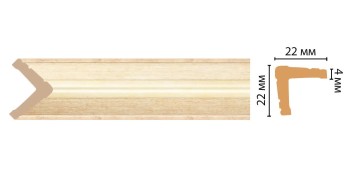 Цветной угол Decomaster 116S-933 (22*22*2400)