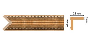 Цветной угол Decomaster 116M-57 (22*22*2400)