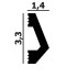 Молдинг из полимера P137 Perfect Plus