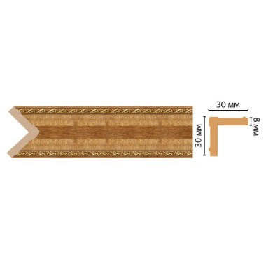 Цветной угол Decomaster 116-4 ДМ (30*30*2400)