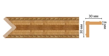 Цветной угол Decomaster 116-4 ДМ (30*30*2400)
