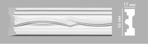 Молдинг с орнаментом Decomaster 98082 (46х17х2400мм)